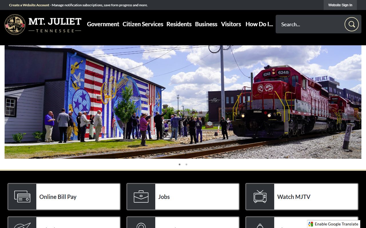 Mount Juliet death records support through the City of Mount Juliet