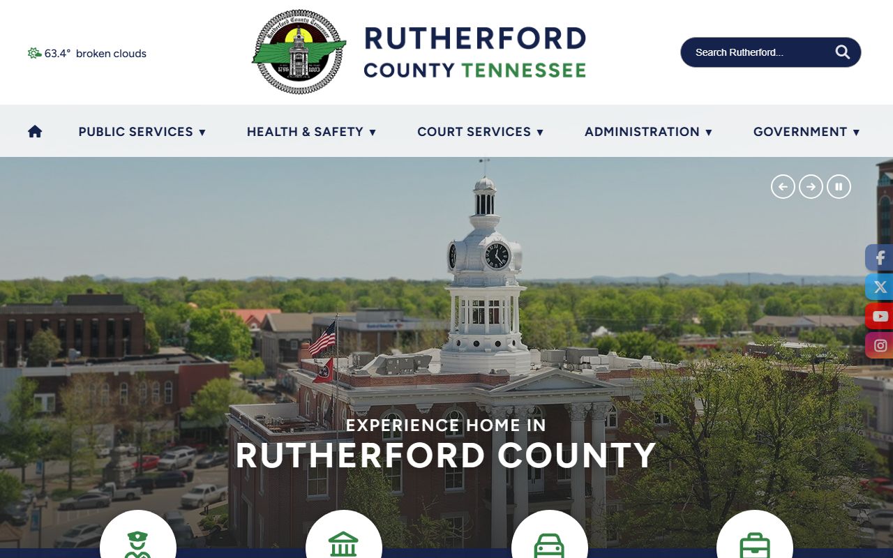 Murfreesboro death records support from Rutherford County government