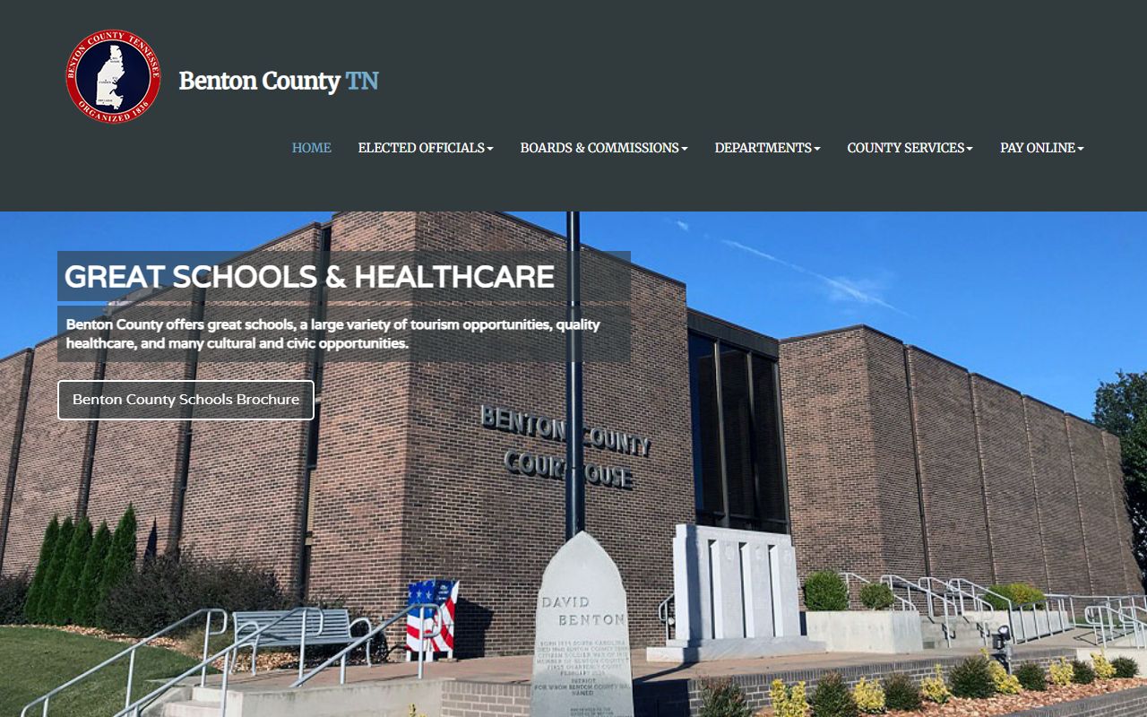 Benton County death records guide from the Benton County government website