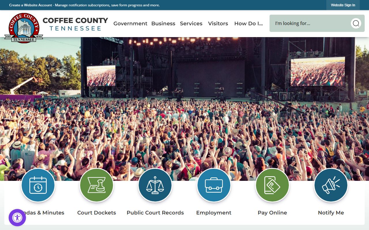 Coffee County death records county government website