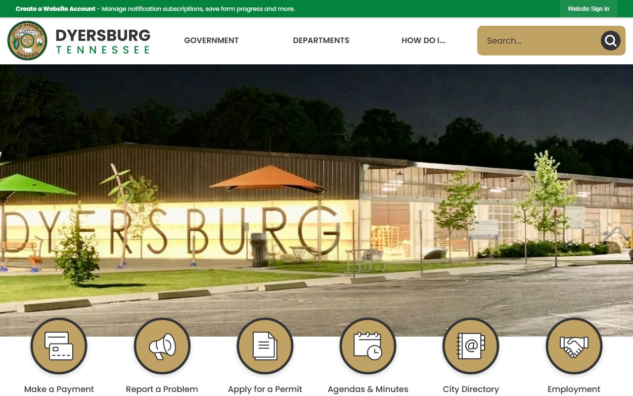 Dyer County death records support through the City of Dyersburg