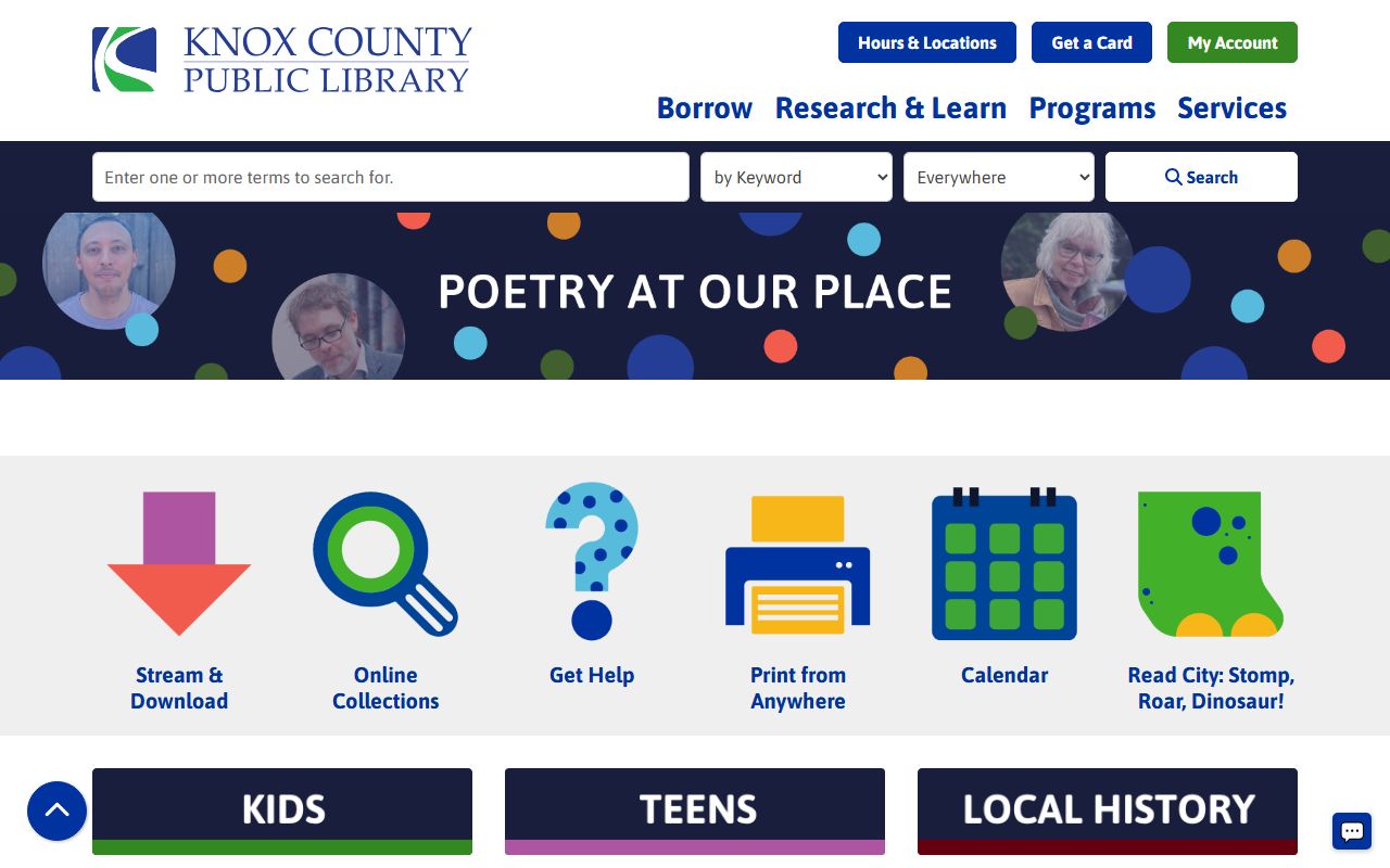 Knox County death records genealogy support through the Knox County Public Library