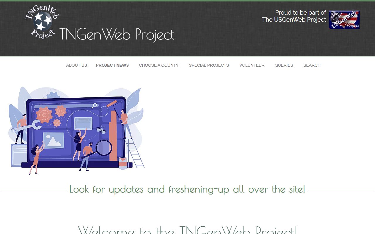 Tennessee death records county research support through the TNGenWeb Project